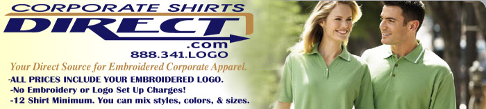 Custom Embroidered Shirts & Accessories for Men & Women | Corporate Shirts Direct    	
